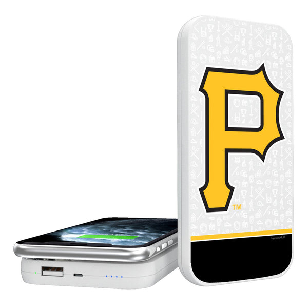 Pittsburgh Pirates Memories Print 5000mAh Portable Wireless Charger