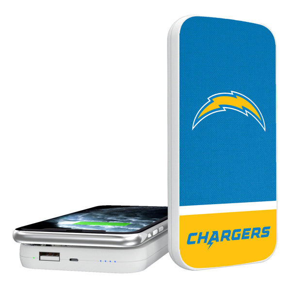 Los Angeles Chargers Endzone Solid 5000mAh Portable Wireless Charger