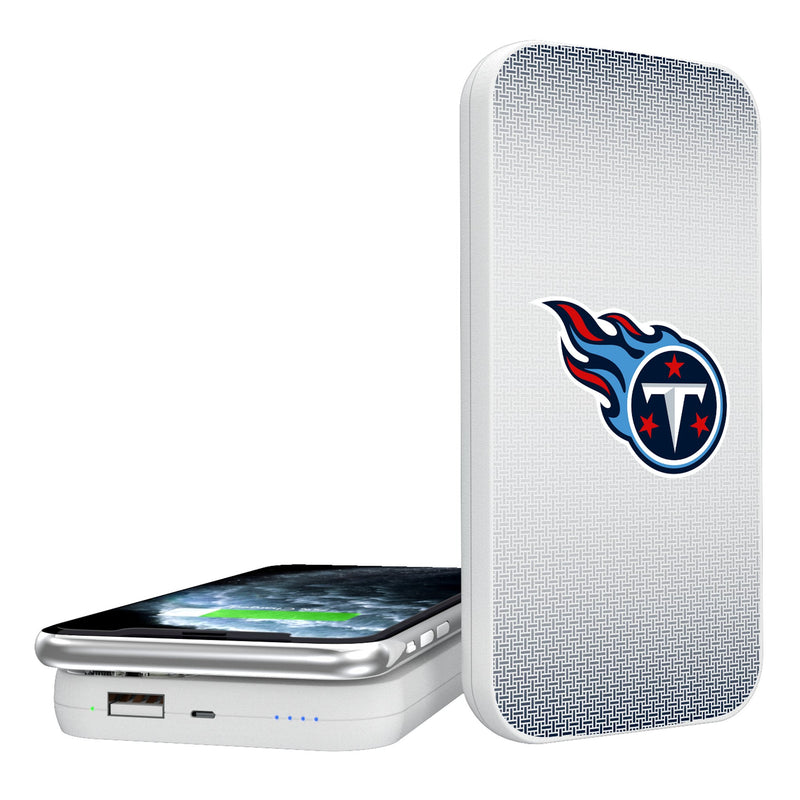 Tennessee Titans Linen 5000mAh Portable Wireless Charger