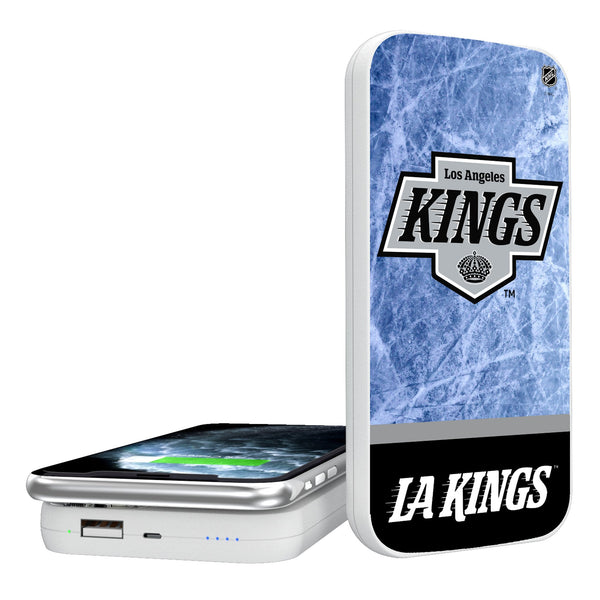 LA Kings Ice Wordmark 5000mAh Portable Wireless Charger