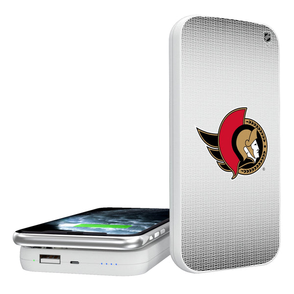 Ottawa Senators Linen 5000mAh Portable Wireless Charger