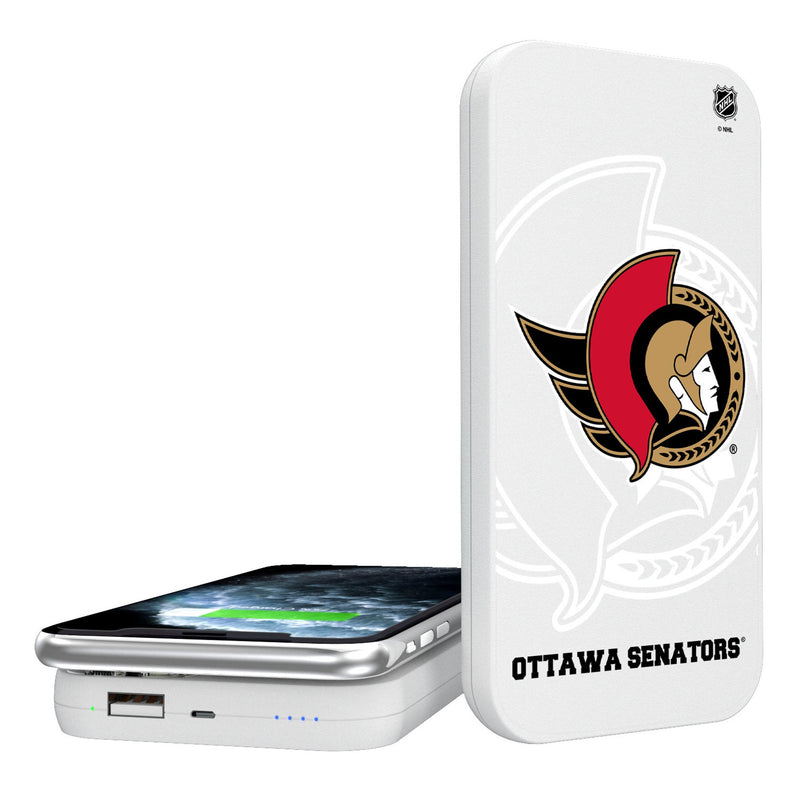 Ottawa Senators Monocolor Tilt 5000mAh Portable Wireless Charger