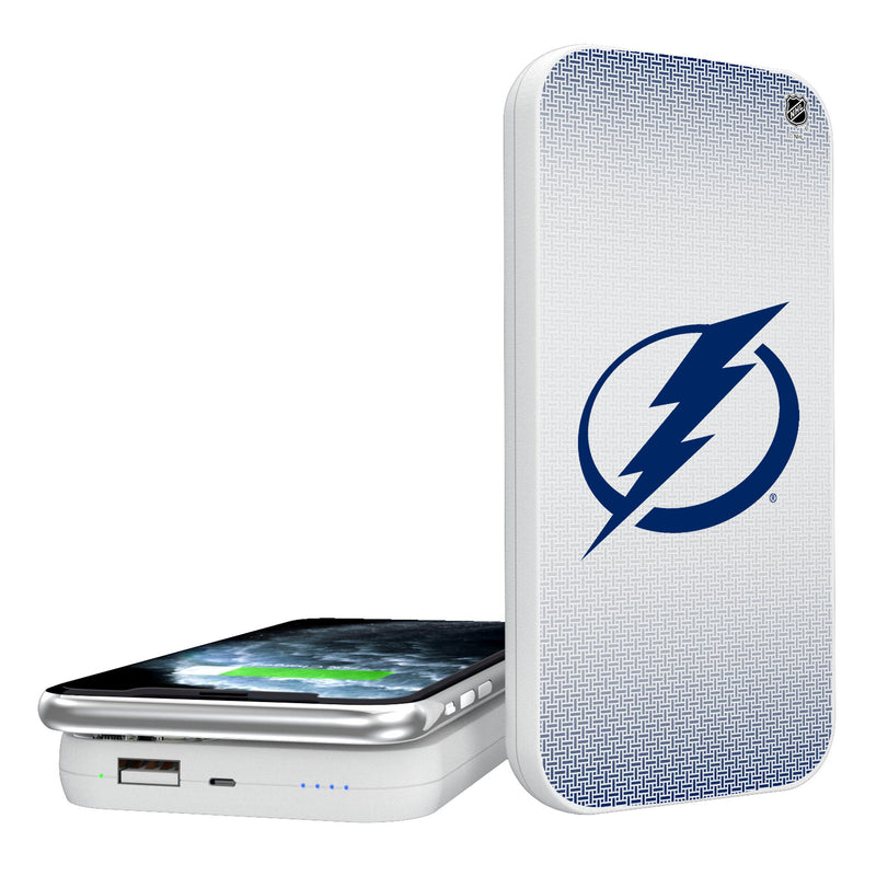 Tampa Bay Lightning Linen 5000mAh Portable Wireless Charger