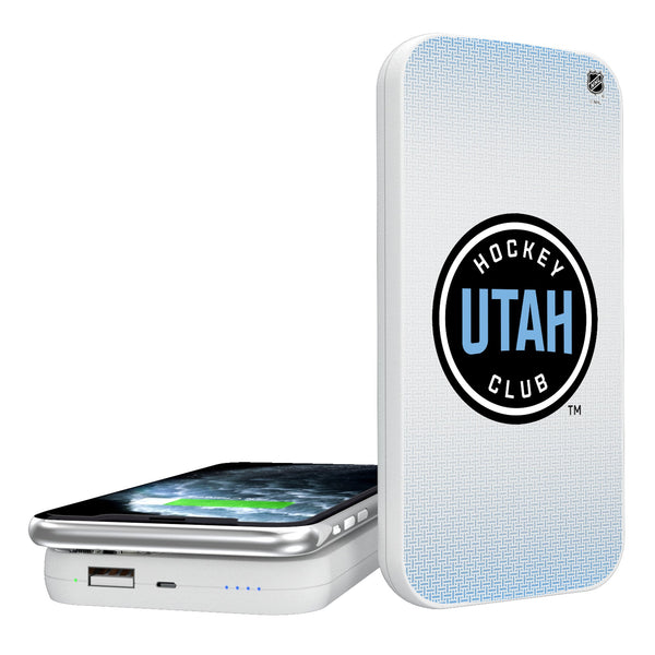 Utah Hockey Club Linen 5000mAh Portable Wireless Charger