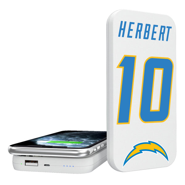 Justin Herbert Los Angeles Chargers 10 Ready 5000mAh Portable Wireless Charger