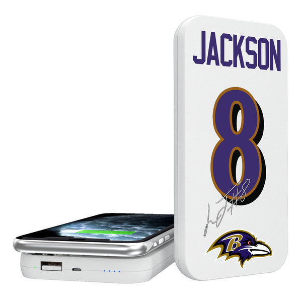 Lamar Jackson Baltimore Ravens 8 Ready 5000mAh Portable Wireless Charger