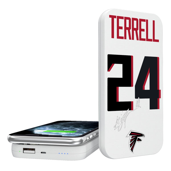 A.J. Terrell Atlanta Falcons 24 Ready 5000mAh Portable Wireless Charger