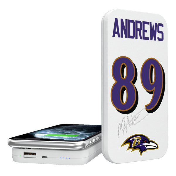Mark Andrews Baltimore Ravens 89 Ready 5000mAh Portable Wireless Charger