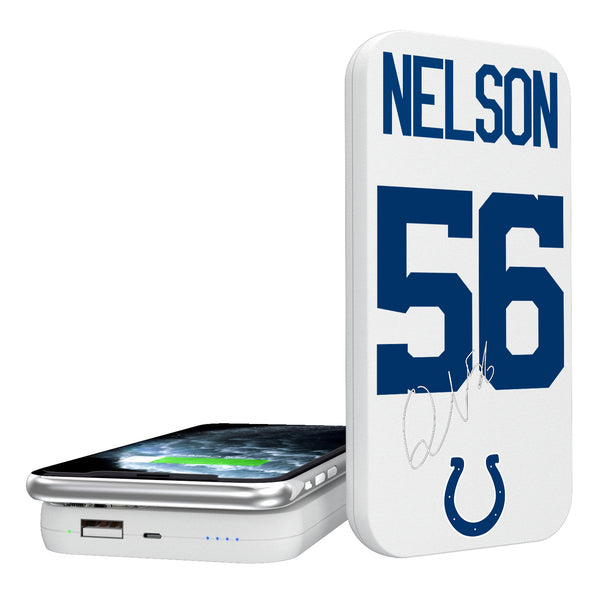 Quenton Nelson Indianapolis Colts 56 Ready 5000mAh Portable Wireless Charger
