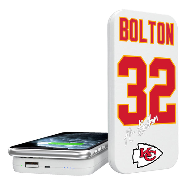 Nick Bolton Kansas City Chiefs 32 Ready 5000mAh Portable Wireless Charger