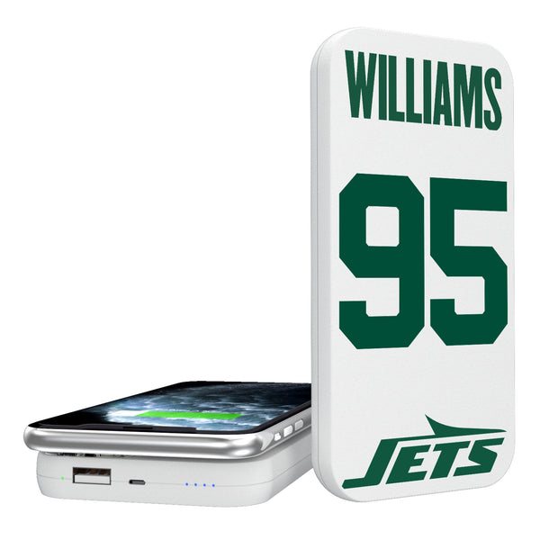 Quinnen Williams New York Jets 95 Ready 5000mAh Portable Wireless Charger