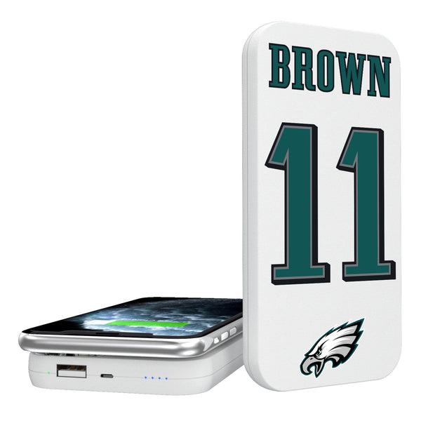 A.J. Brown Philadelphia Eagles 11 Ready 5000mAh Portable Wireless Charger