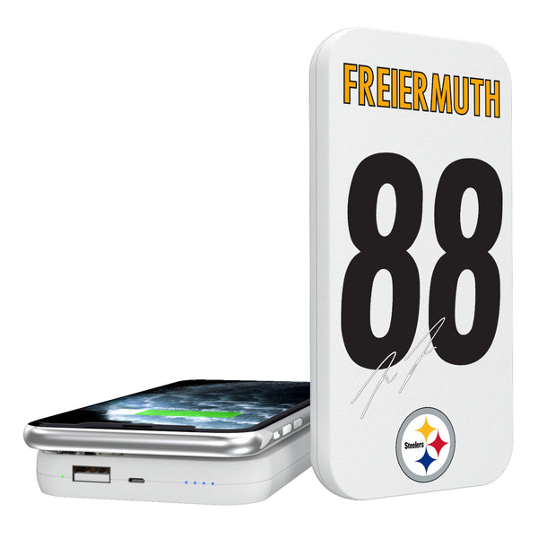 Pat Freiermuth Pittsburgh Steelers 88 Ready 5000mAh Portable Wireless Charger