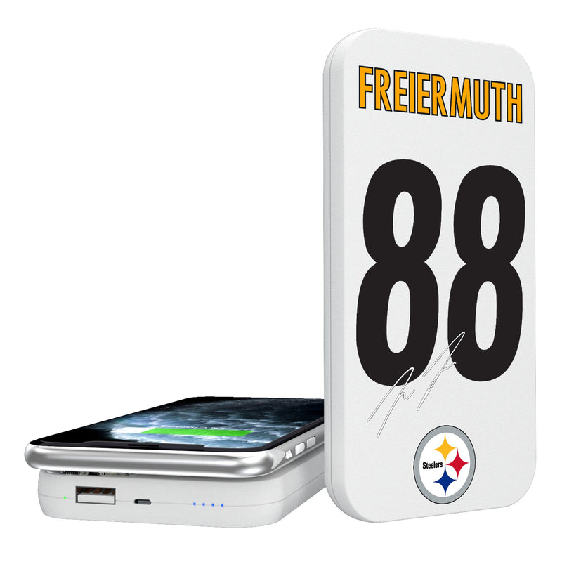 Pat Freiermuth Pittsburgh Steelers 88 Ready 5000mAh Portable Wireless Charger