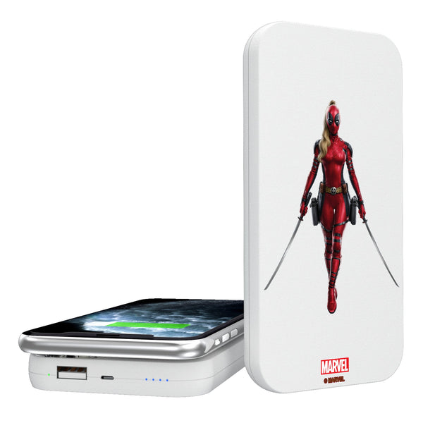Marvel Ladypool Badge 5000mAh Portable Wireless Charger