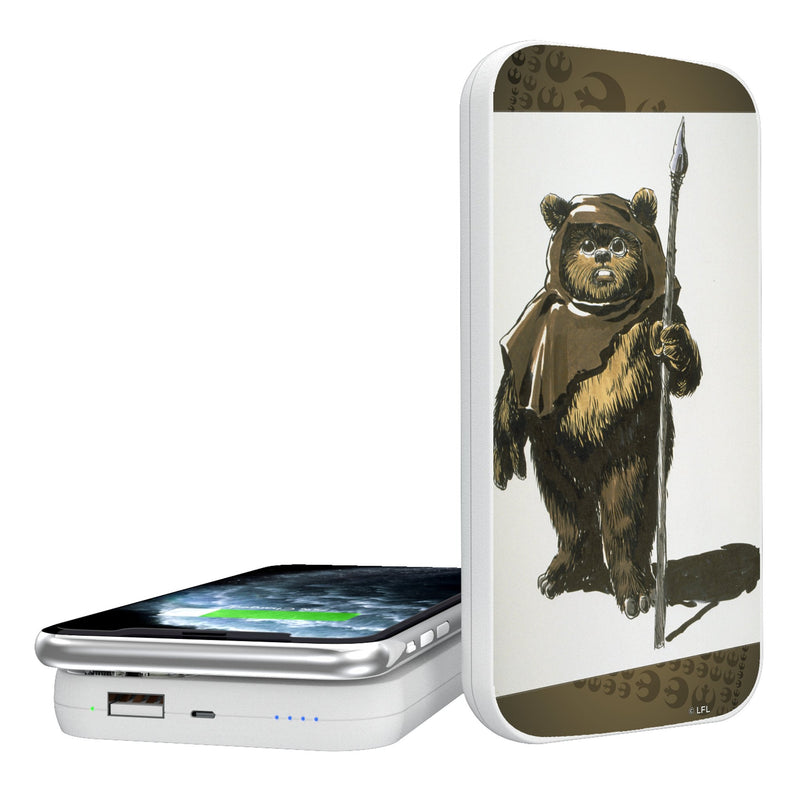 Star Wars Ewok Portrait 5000mAh Portable Wireless Charger