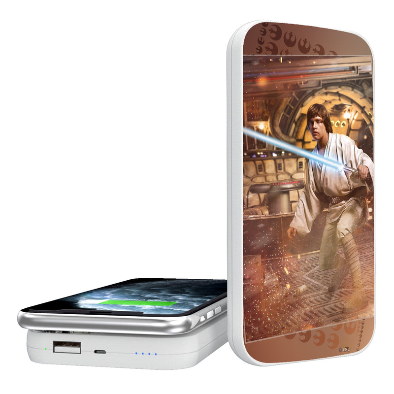 Star Wars Luke Skywalker Portrait 5000mAh Portable Wireless Charger