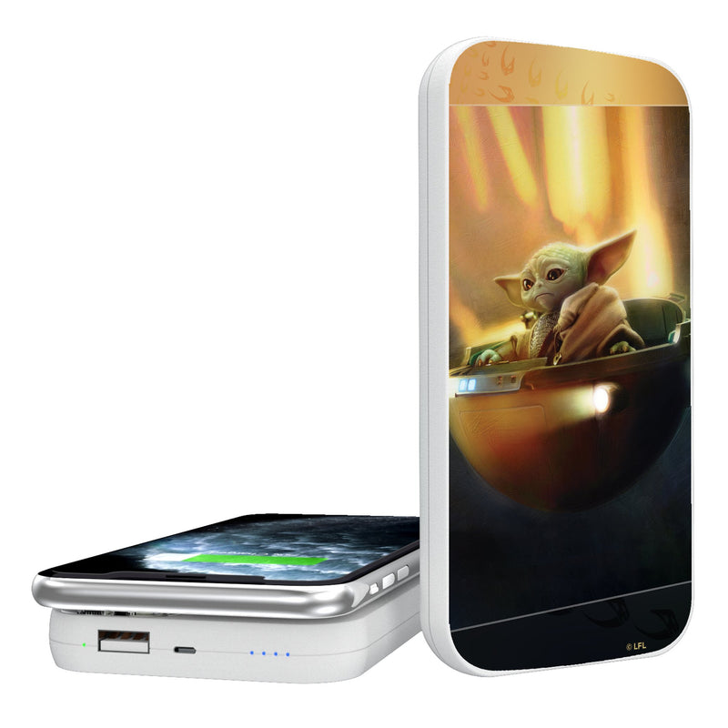 Star Wars: The Mandalorian Grogu Portrait 5000mAh Portable Wireless Charger