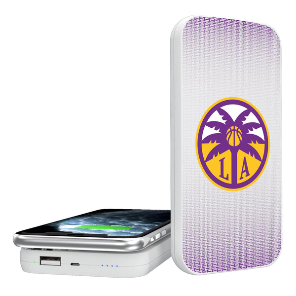 Los Angeles Sparks Linen 5000mAh Portable Wireless Charger