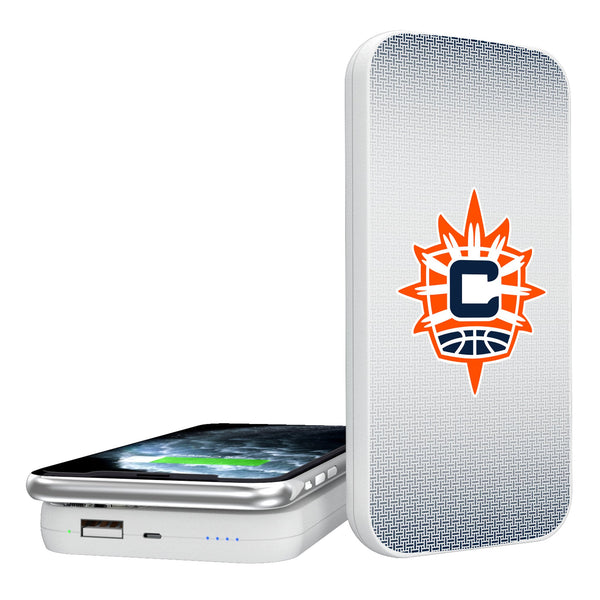 Connecticut Sun Linen 5000mAh Portable Wireless Charger