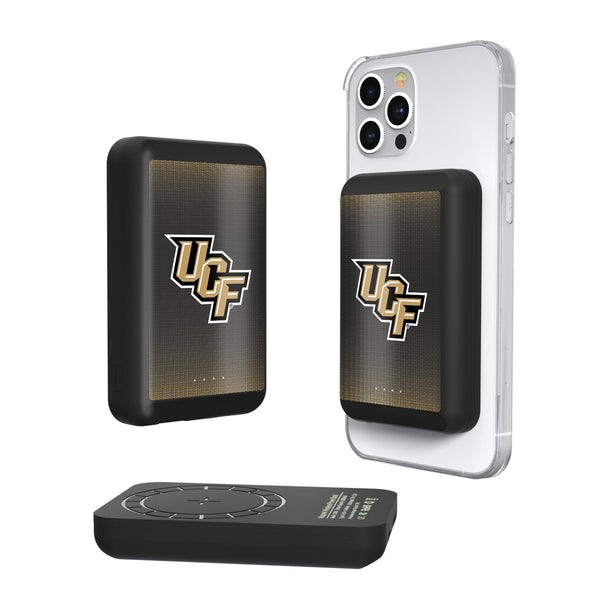 University of Central Florida Golden Knights Linen Wireless Mag Power Bank