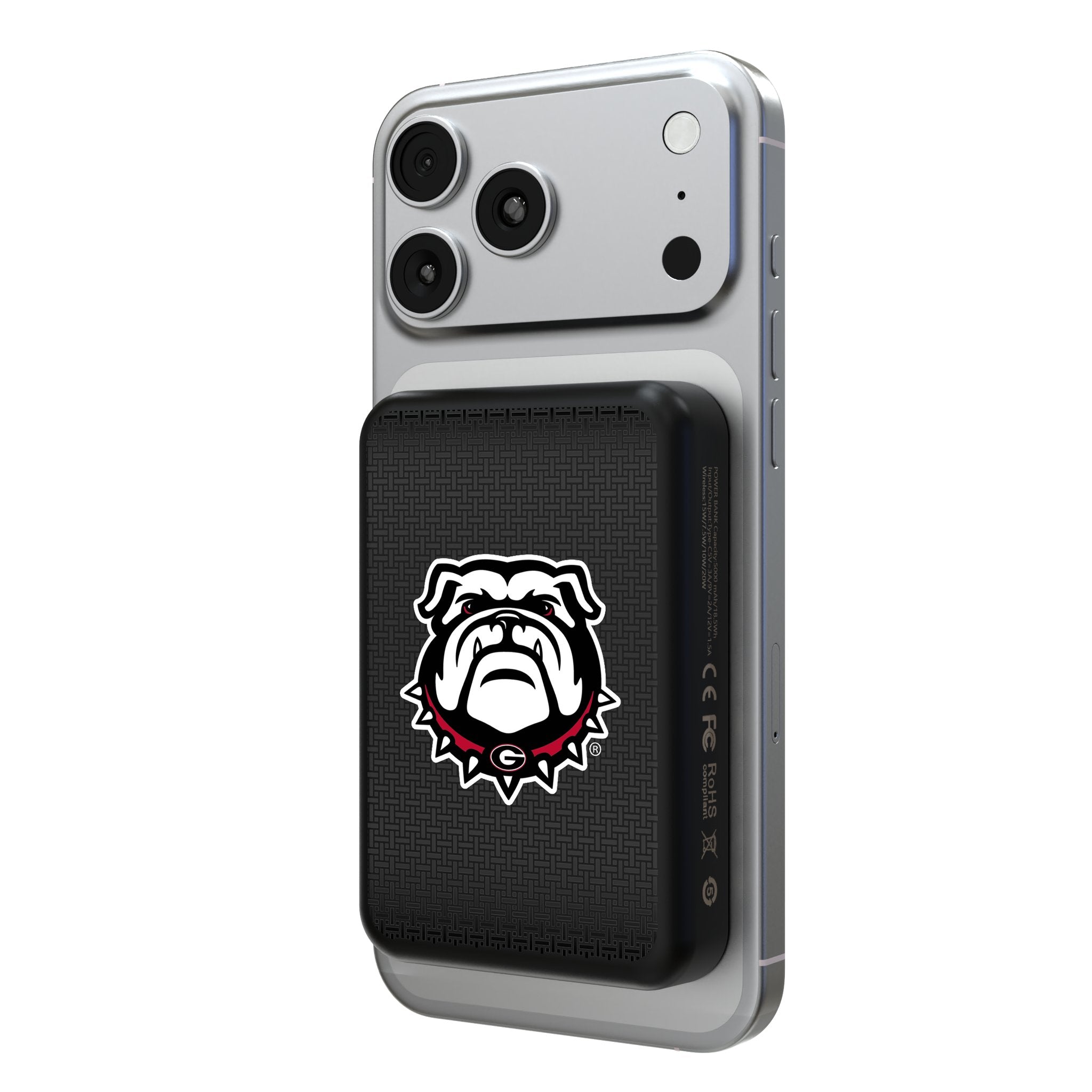 University of Georgia Bulldogs Uga Linen Wireless Mag Power Bank