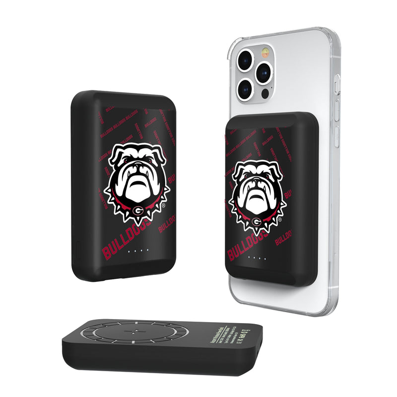 University of Georgia Bulldogs Uga Quadtile Wireless Mag Power Bank