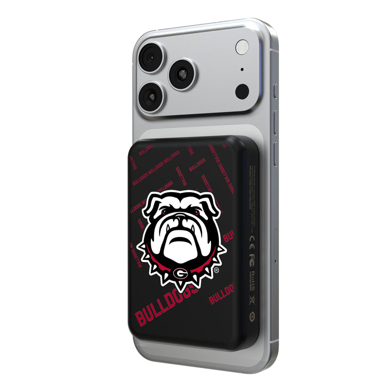 University of Georgia Bulldogs Uga Quadtile Wireless Mag Power Bank