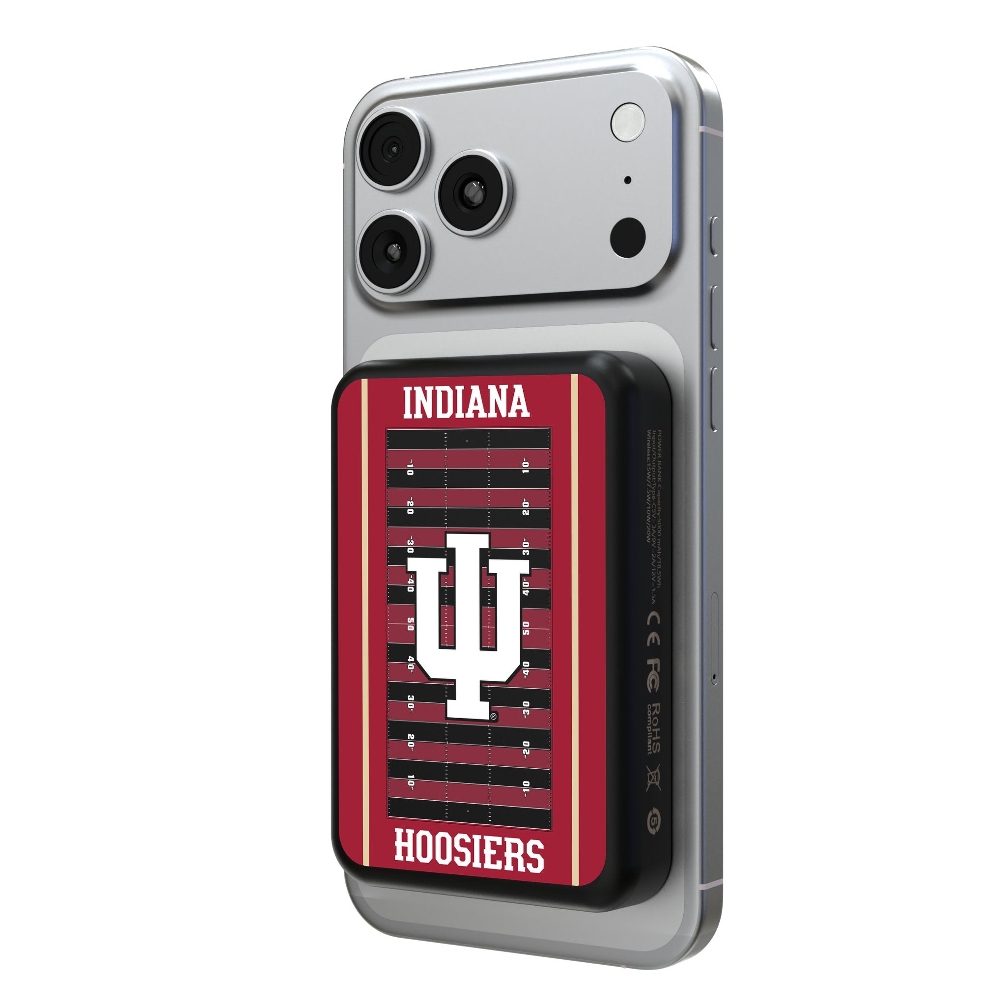 Indiana University Hoosiers Field Wireless Mag Power Bank