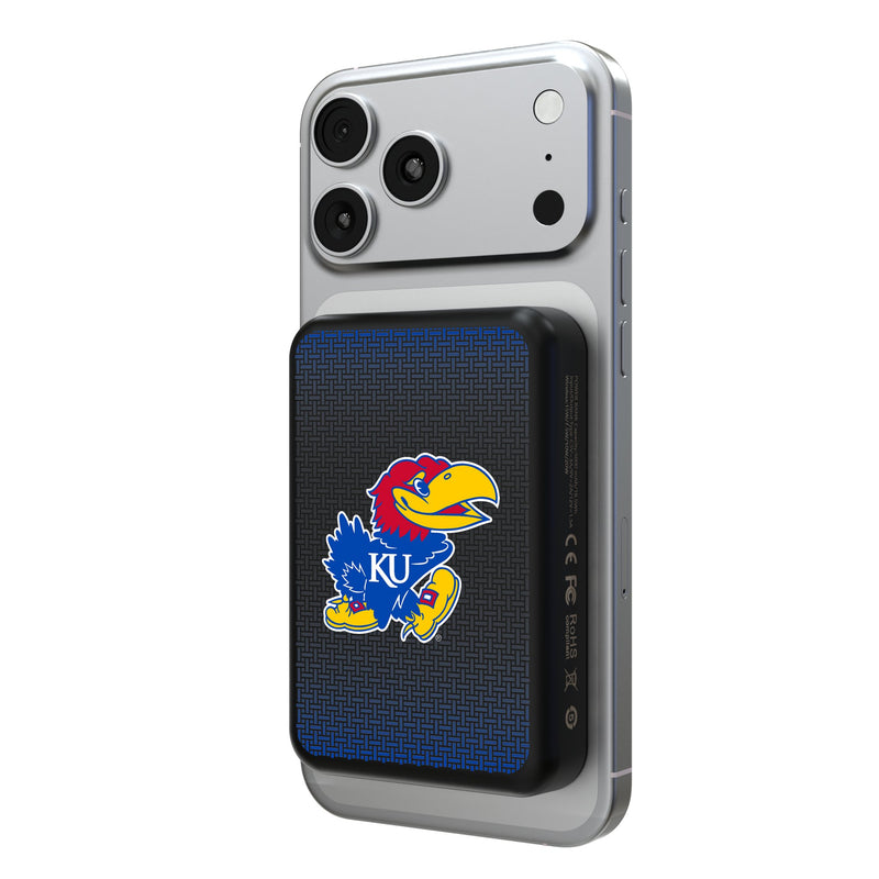 University of Kansas Jayhawks Linen Wireless Mag Power Bank