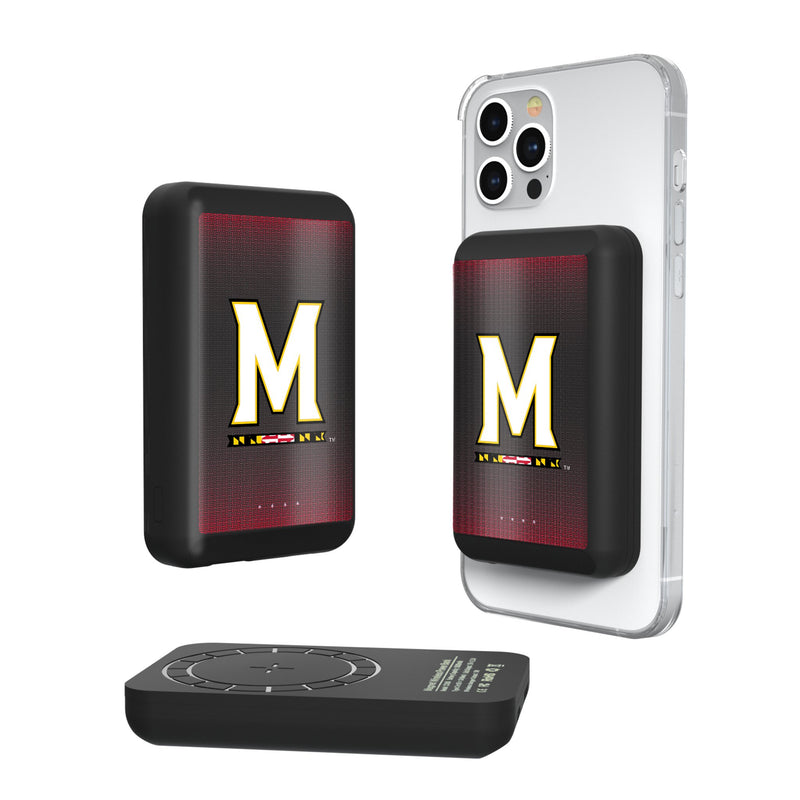 University of Maryland Terrapins Linen Wireless Mag Power Bank