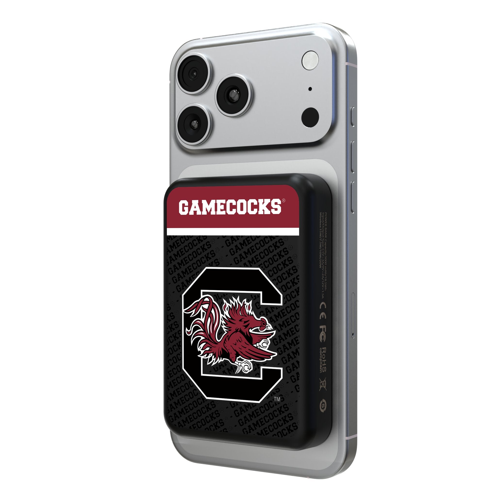 University of South Carolina Gamecocks Endzone Plus Wireless Mag Power Bank
