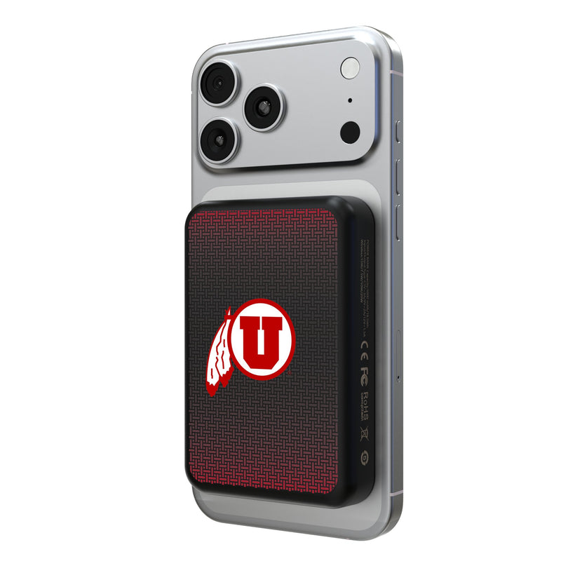 University of Utah Utes Linen Wireless Mag Power Bank