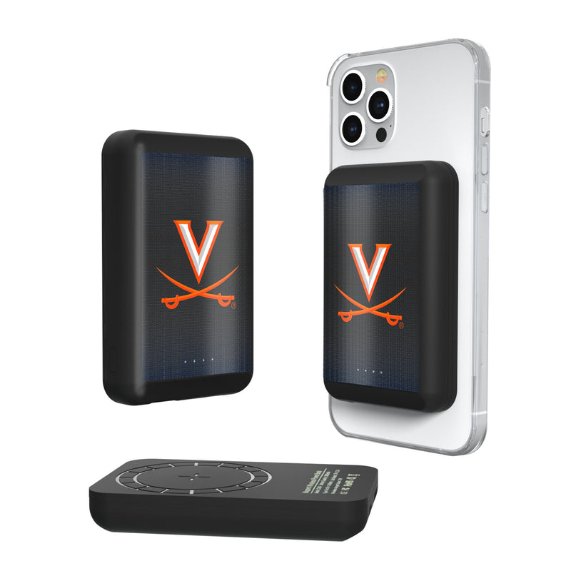 Virginia Cavaliers Linen Wireless Mag Power Bank