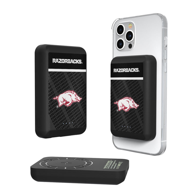 University of Arkansas Fayetteville Razorbacks Endzone Plus Wireless Mag Power Bank