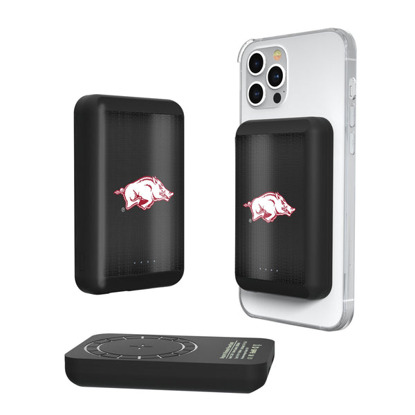 University of Arkansas Fayetteville Razorbacks Linen Wireless Mag Power Bank