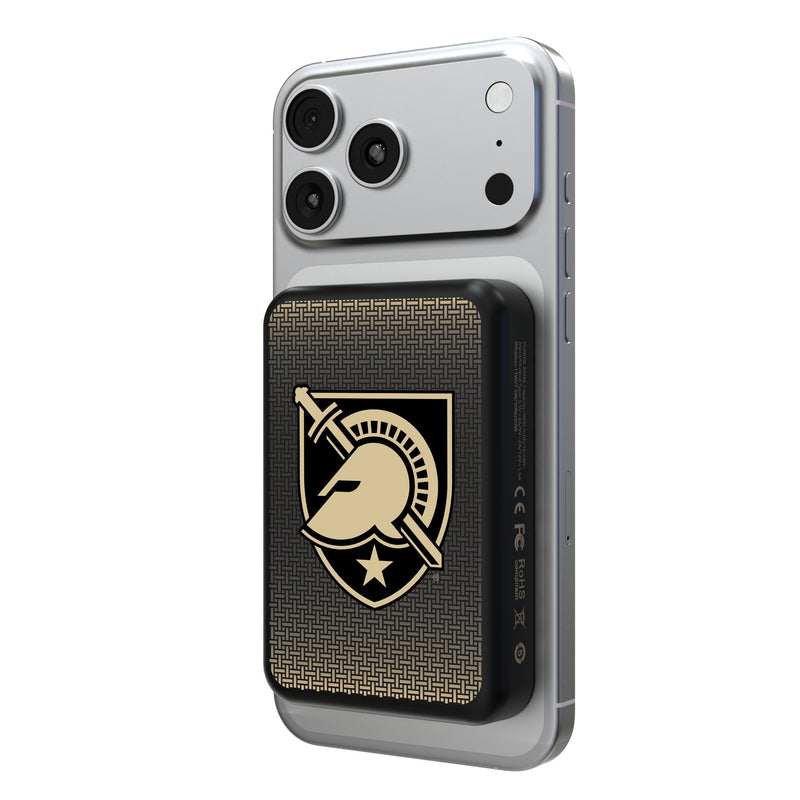 United States Military Academy Black Knights Linen Wireless Mag Power Bank