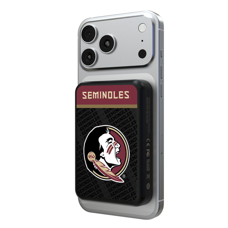 Florida State University Seminoles Endzone Plus Wireless Mag Power Bank
