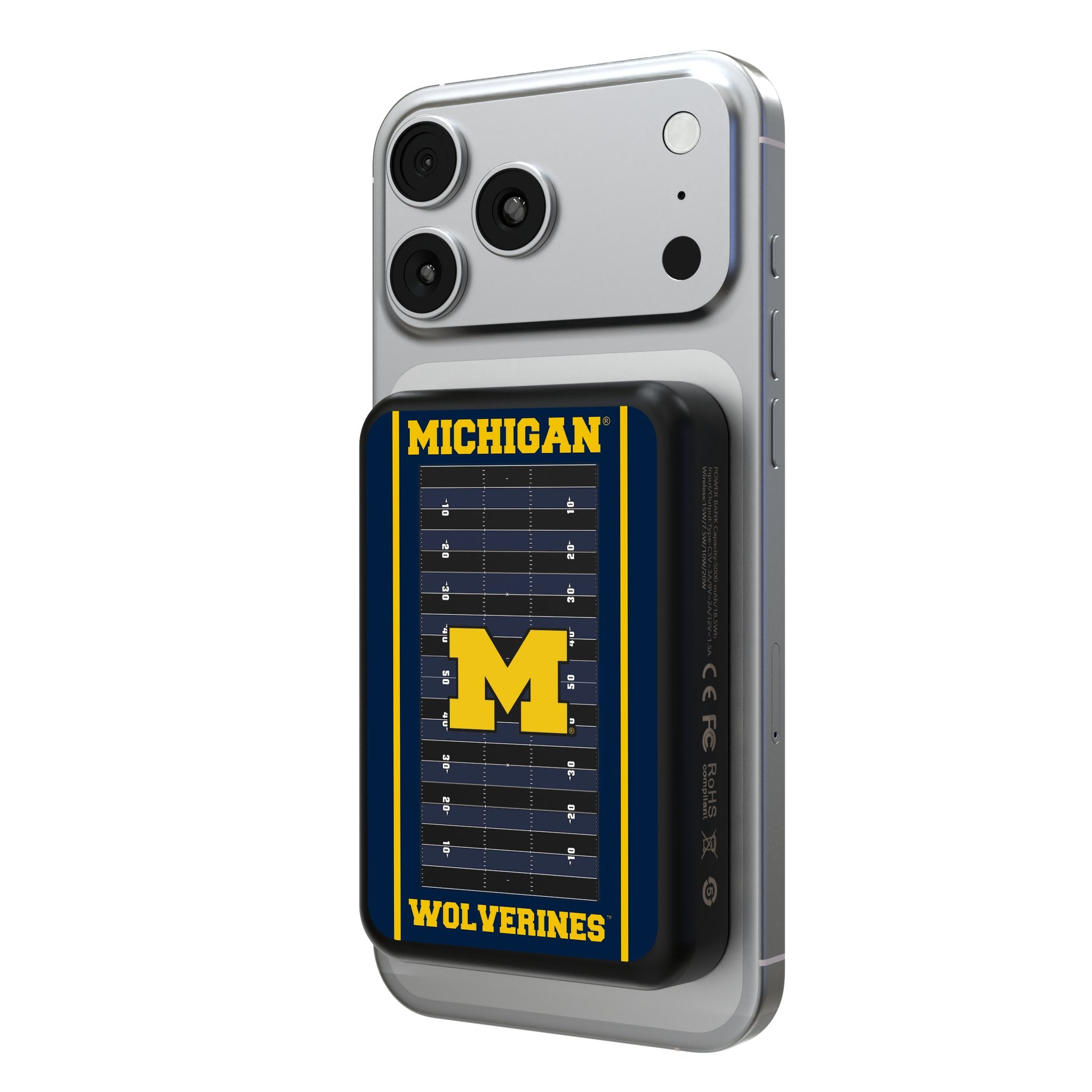 University of Michigan Wolverines Field Wireless Mag Power Bank