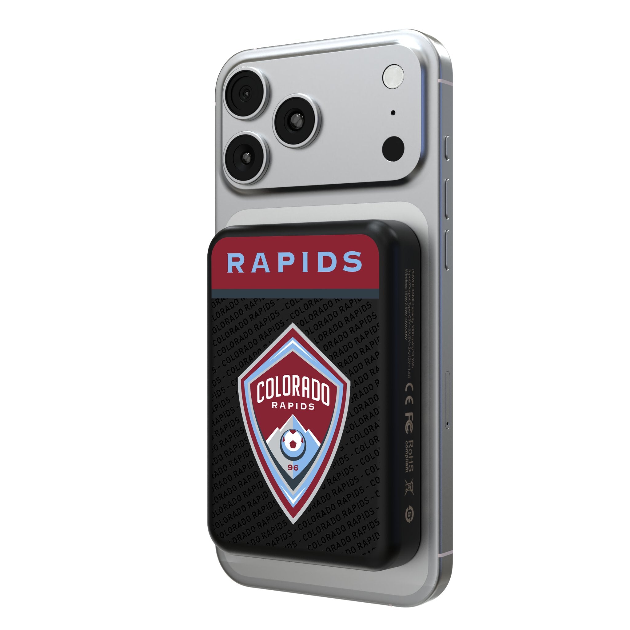Colorado Rapids Endzone Plus Wireless Mag Power Bank