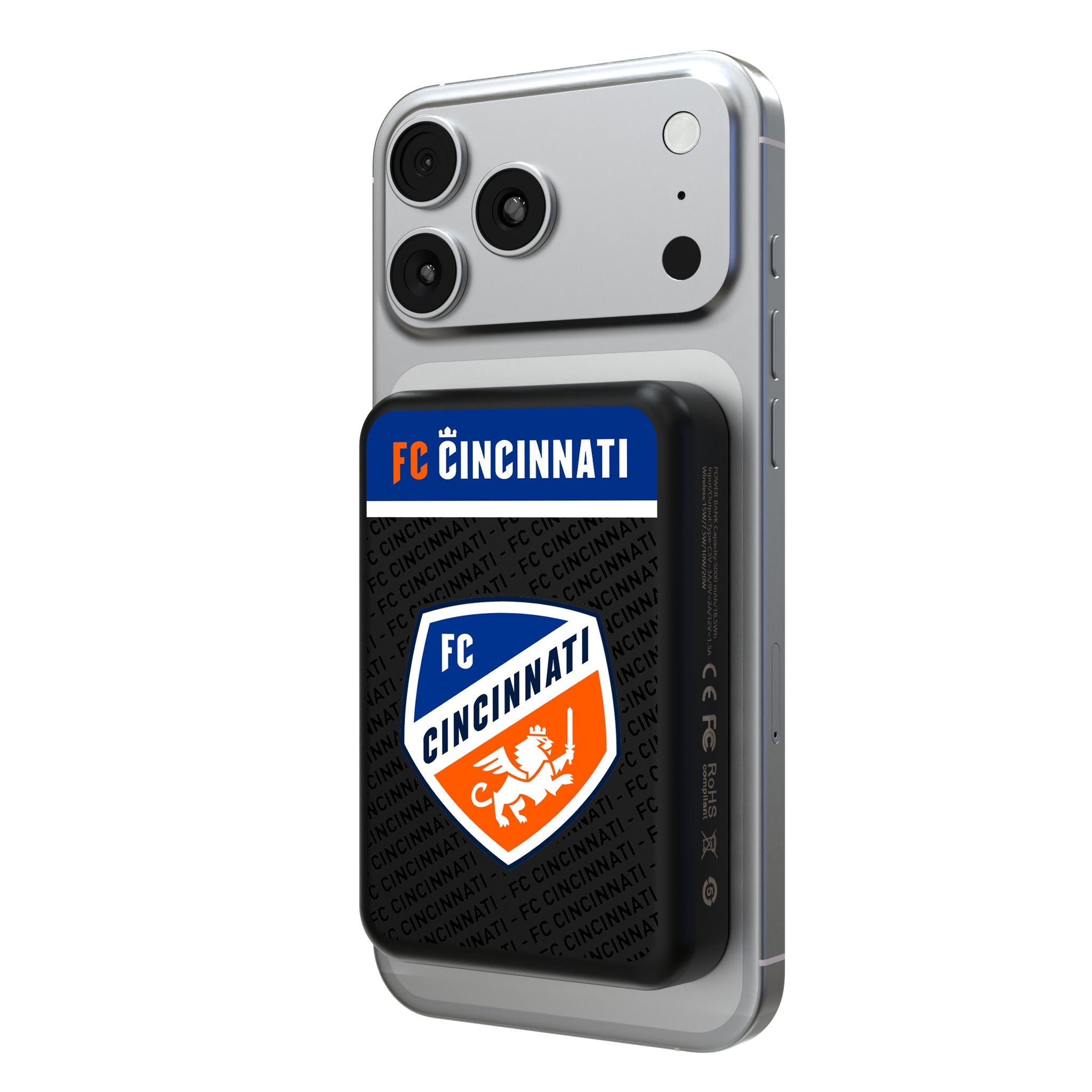 FC Cincinnati Endzone Plus Wireless Mag Power Bank