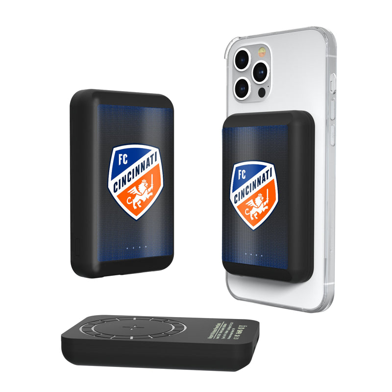 FC Cincinnati  Linen Wireless Mag Power Bank