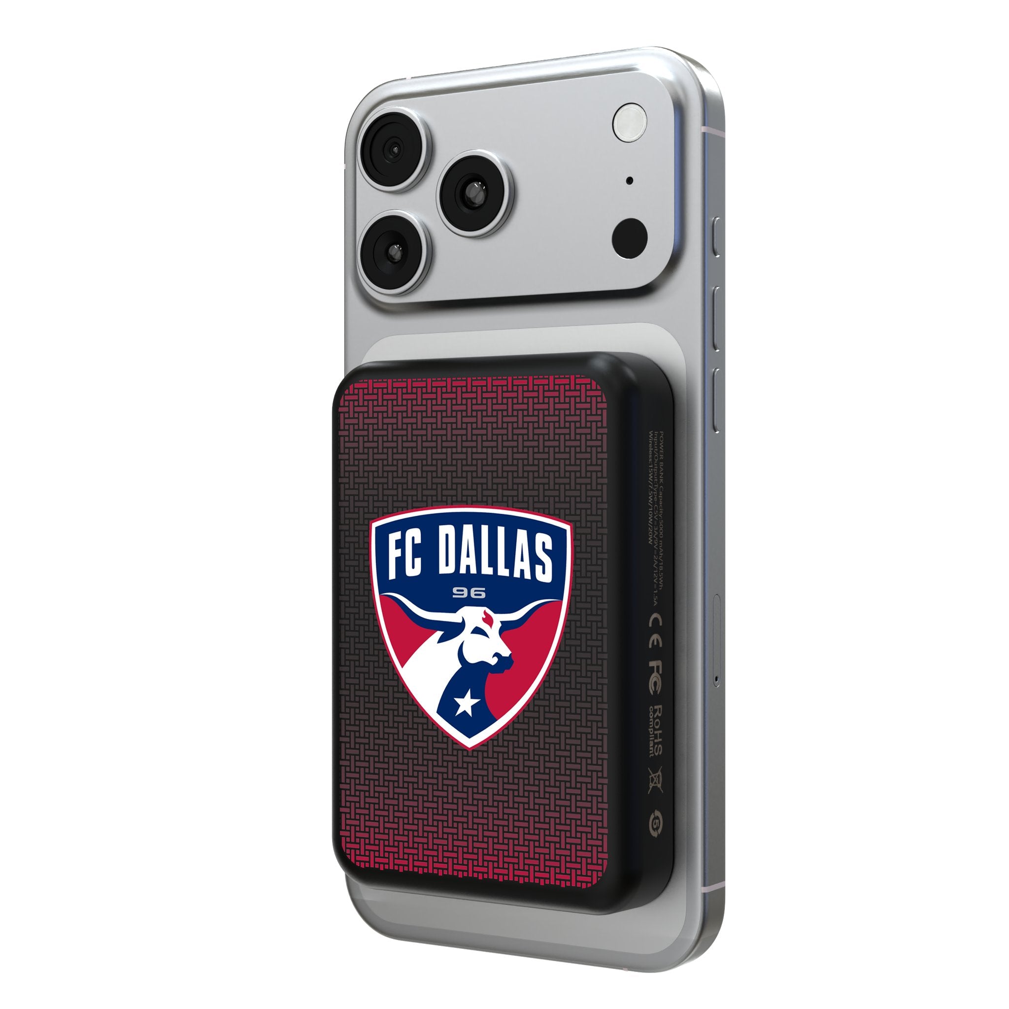 FC Dallas Linen Wireless Mag Power Bank