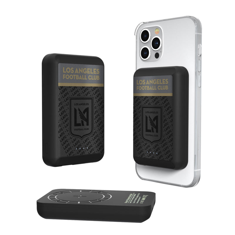 Los Angeles Football Club   Endzone Plus Wireless Mag Power Bank