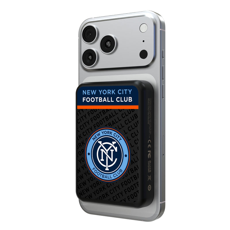 New York City FC Endzone Plus Wireless Mag Power Bank