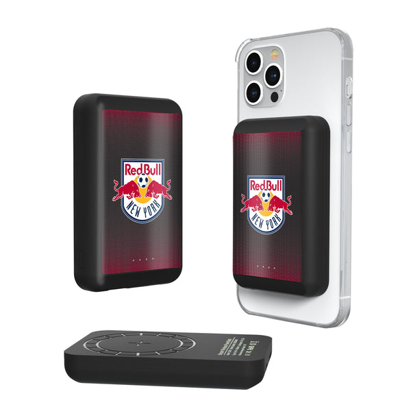 New York Red Bulls  Linen Wireless Mag Power Bank