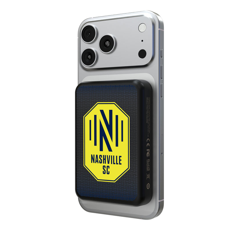 Nashville SC Linen Wireless Mag Power Bank