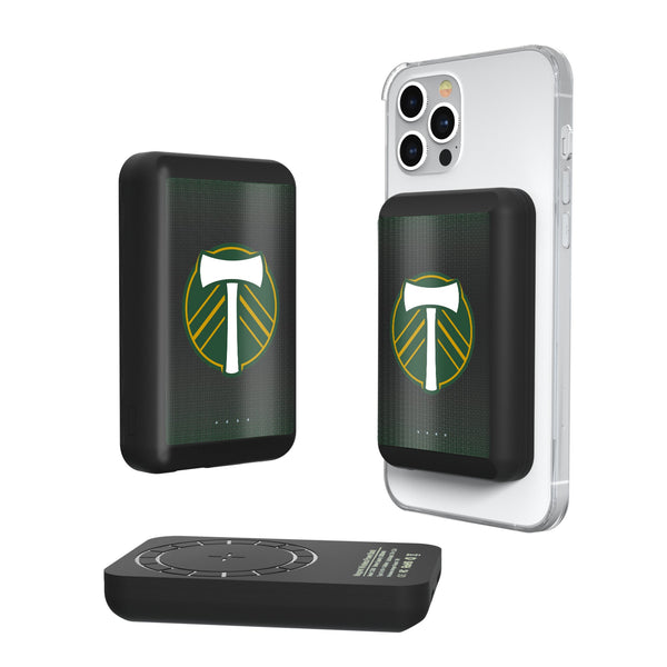 Portland Timbers   Linen Wireless Mag Power Bank