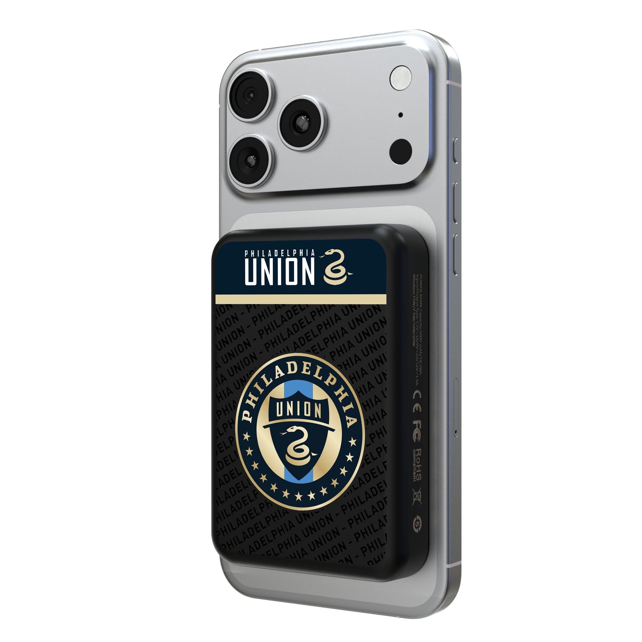Philadelphia Union Endzone Plus Wireless Mag Power Bank