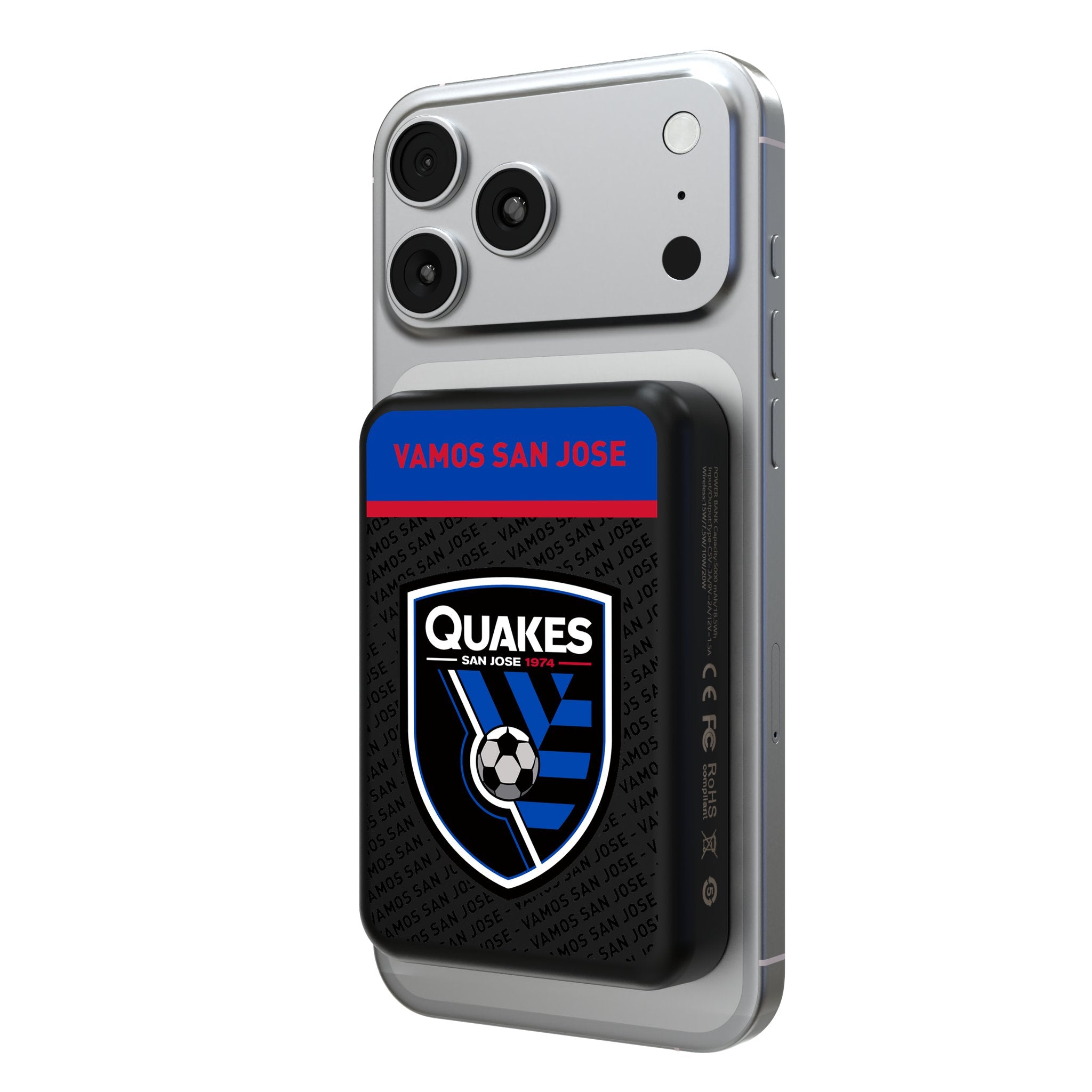 San Jose Earthquakes Endzone Plus Wireless Mag Power Bank